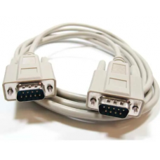 CABO  RS232 COM SERIAL CABLE DB9M DB9M 1.8M BEJE